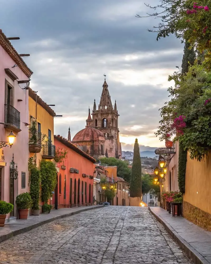 San Miguel street toward Parroquia